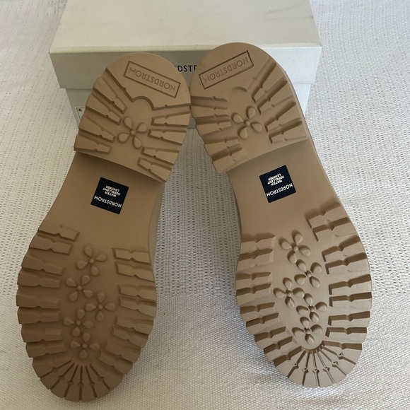 Nordstrom Tan Chunky Ankle Booties - Picture 5 of 9